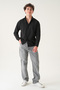 Men's Gray Baggy Comfortable Denim Cut Trousers - 6