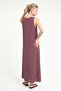 Crew Neck Sleeveless Relaxed Fit Maxi Dress - 5