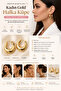 Women's Gold Hoop Earrings - 2