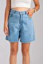Women's Five-Pocket Bleach Wash Lyocell Thin Denim Fabric Denim Skirt Bleach Wash - 3