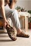 Boston Women's Slippers Comfortable Sole, City Style - Leopard Brown - 3