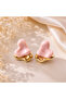 Soft Love Pink Heart Earrings