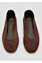 Suede Leather Ballerina Shoes - 6