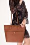 Women's Double Compartment Hand and Shoulder Bag Ald.6757 Tan - 3