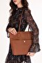 Women's Double Compartment Hand and Shoulder Bag Ald.6757 Tan