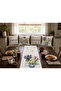 Flower Bouquet Themed Decorative 4-Piece Throw Pillow Cover and Runner Set - 2