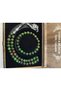 Green Granate Stone Prayer Beads & Bracelet Set Special Design in Wooden Box - Green Natural Stone Set - 5