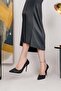 Hkm 608 Black Pen Heel Women's Stiletto - 4