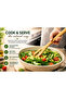 Easy Life 6 Piece Natural Wooden Kitchen Serving Colander Ladle Pilav Spatula Spoon Set Handcrafted - 2