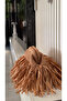 Tasseled Straw Handmade Clutch Bag Handbag (36X21Cm) - 7