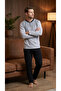 100% Cotton Single Jersey Men's Pajama Set 1030 - 2