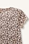 Crew Neck Leopard Patterned Ribbed Camisole 2-Piece Long Sleeve T-Shirt Baby Girl H3002A526Sm - 4