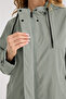 Women's Relaxed Fit Hooded Trench Coat - 3