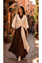 Raw Linen Waist Tied Double Breasted Blouse - 4