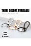 Metal Keychain 2-Pack, Black, Sturdy Key Ring Holder with Clip, for Home and Car Key Organizer - 3