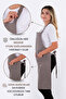 Simple kitchen apron with adjustable strap - 5