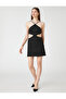 Mini Evening Dress Hanger with Stone Window Detail