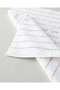 Mono Stripe Cotton Foot Towel 50X70 cm White - Pink - 2