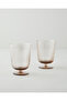 Linera Glass Handmade 2-Piece Cup 300 ml Mink