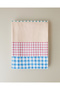 Summer Grid Printed Cotton Lu Double Piqué 200X220 cm Orange - 5