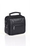 4605 100% Genuine Leather Men's Handbag Crossbody Bag Black - 3