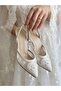 7 Cm Lace - Comfortable Goblet Heeled Stiletto Wedding Dress Shoes - 2