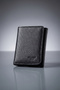 01414 Men's Stylish Design Black Genuine Leather Wallet - 2