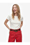 Normal Waist Comfortable Fit Raw Hem Jean Pants - Culoette Jean - 2