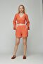 %100 cotton muslin two-piece set with Tie-Detail shorts. - 2