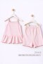 Baby Girl Rope Strap Ruffle Blouse Shorts 2-Piece Set - 2