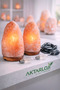 2 Pieces / Himalayan Salt Lamp / 1-2 kg Natural Rock Salt / Pink - Orange with On/Off Button - 6