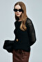 Kırke Women's Cotton Sweater Black - 6