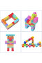 1set bagged 108PCS Plastic Building Blocks With Stickers Children Small Particle Assembly Toy Creati - 3