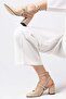 Inessa Nude Open Back Women's Heeled Shoes - 2