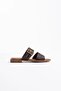Bitter brown genuine leather slippers tr31my33d - 2