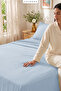 Sens Single Summer Pique |   Lightweight Thin Cool - Bedspread |   Cotton |   150 X 220 cm - Light Blue