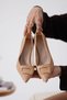 Women's Nude Heeled Shoes Tr12Ms07D - 7