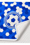 Blue and White Fan Children's Room Single Pique Bedspread - 2