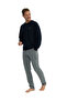 Us Polo Assn. Men's Long Sleeve Round Neck Comfortable Home Wear Tracksuit Set - 2