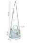Women's Blue Long Strap Accessory Detail Crossbody Bag 26SBD261318 - 2