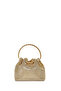 Women's Beige Long Chain Strap Piece Stoned Mini Evening Dress Bag 26Sbd2956Ts - 3