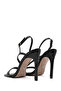 Women's Black Ankle Buckle High Thin Heeled Shoes Patent Leather Sandals 25Sfe391216 - 6
