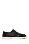 Men's Black Lace-Up Leather Casual Shoes 26Sfd750518