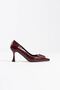 Women's Burgundy Patent Leather Shoes Tr08Ms09C - 5
