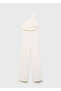 Drape Asymmetrical Long Jumpsuit - 3