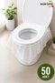 50 Pieces of Disposable Transparent Toilet Seat Covers - Hygienic Disposable M-121 - 5