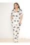 Boydan Buttoned Battal Short Sleeve Pajama Set B780-27 - 4