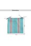 Arden Stripe Outdoor Chair Pad 40x40x5cm - Grey - 7