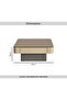 Lugo Coffee Table Large Marble - Gold Black - 7