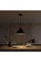 Preston E27 Metal Pendant Lamp 30x165cm - Matt Black - 2